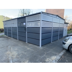 4350 mm x 7250 mm - wiata śmietnikowa MINOS