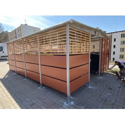 4350 mm x 5800 mm - wiata śmietnikowa MINOS
